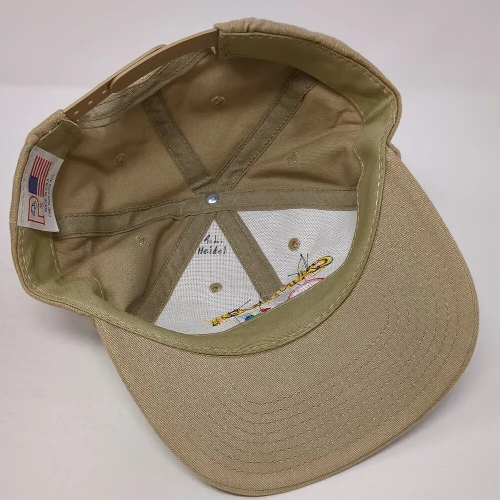 Can Do! Snapback Hat Brown One Size Embroidered Adjustable 6 Panel - Picture 7 of 10